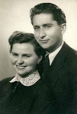 Kisgáti Sándor és felesége 1950-es évek