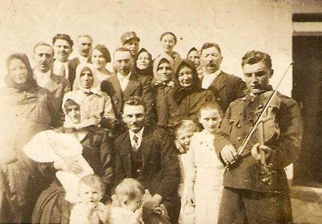 Keresztel 1936, Rk Jzsef, Deutsch Magdolna Blcesn.jpg